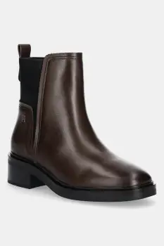 Tommy Hilfiger ghete chelsea de piele TH MINIMAL LEATHER CHELSEA imagine