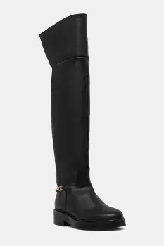 Tommy Hilfiger ghete de piele TH HORSEBIT RIDING OVERKNEE BOOT imagine