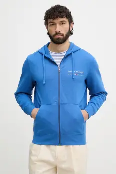 Tommy Hilfiger hanorac cu fermoar si gluga pentru barbati, din bumbac imagine