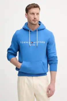 Tommy Hilfiger hanorac cu gluga barbatesc cu bumbac imagine