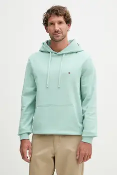 Tommy Hilfiger hanorac cu gluga barbati din bumbac imagine