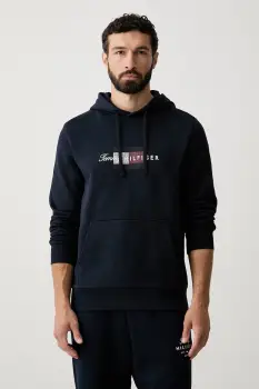 Tommy Hilfiger hanorac cu gluga pentru barbati, din bumbac imagine
