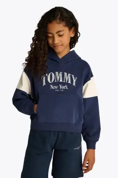 Tommy Hilfiger hanorac de bumbac pentru copii imagine
