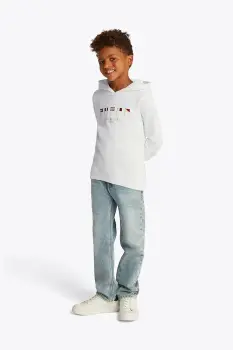Tommy Hilfiger hanorac de bumbac pentru copii imagine