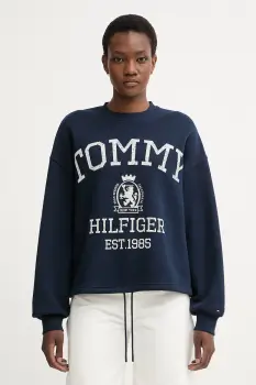 Tommy Hilfiger hanorac pentru femei din bumbac imagine