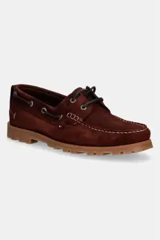 Tommy Hilfiger mocasini barbati din piele intoarsa HILIFGER LIGHT SDE BOAT SHOE imagine