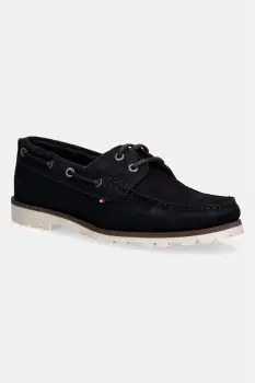 Tommy Hilfiger mocasini barbati din piele intoarsa HILIFGER LIGHT SDE BOAT SHOE imagine