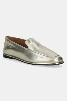 Tommy Hilfiger mocasini de piele HILFIGER GOLD LOAFER imagine