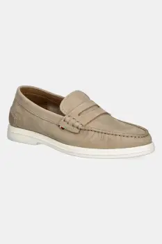 Tommy Hilfiger mocasini din nubuc TOMMY HILFIGER NUBUCK P LOAFER imagine