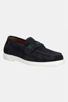 Tommy Hilfiger mocasini pentru barbati, din piele intoarsa LIGHT SUEDE FLAG HARDWARE LOAFER imagine
