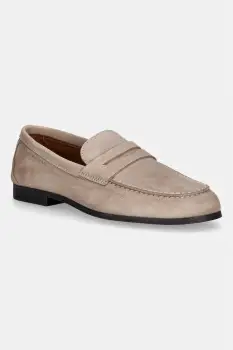 Tommy Hilfiger mocasini pentru femei, din piele intoarsa FLEXIBLE SLIM SUEDE LOAFER imagine