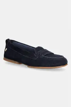 Tommy Hilfiger mocasini pentru femei, din piele intoarsa TH FLEX SUEDE LOAFER BALLERINA imagine