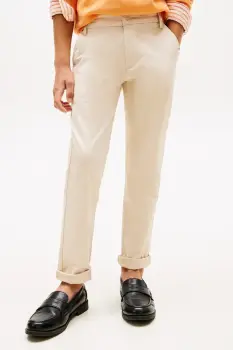 Tommy Hilfiger pantaloni chinos barbati din bumbac imagine