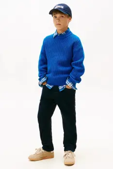 Tommy Hilfiger pantaloni de bumbac pentru copii imagine