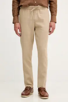 Tommy Hilfiger pantaloni pentru barbati, cu amestec de in imagine