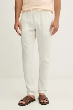 Tommy Hilfiger pantaloni pentru barbati, cu amestec de in imagine