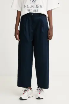 Tommy Hilfiger pantaloni pentru femei din bumbac imagine