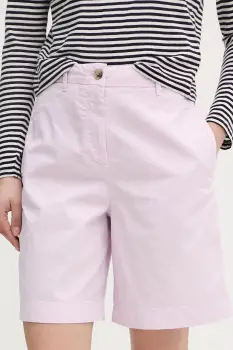 Tommy Hilfiger pantaloni scurti chinos de femei din bumbac imagine