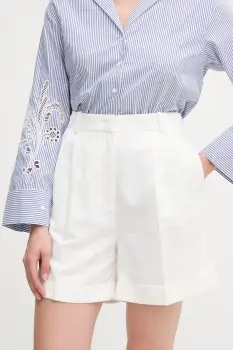 Tommy Hilfiger pantaloni scurti din amestec de in imagine