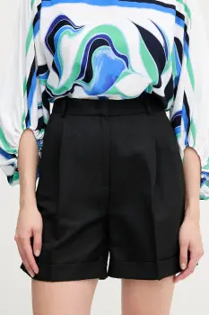 Tommy Hilfiger pantaloni scurti din amestec de in imagine