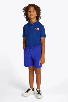 Tommy Hilfiger pantaloni scurti din bumbac pentru copii imagine