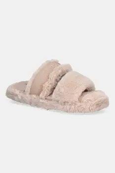 Tommy Hilfiger papuci de casa HILFIGER FUR SLIPPER imagine