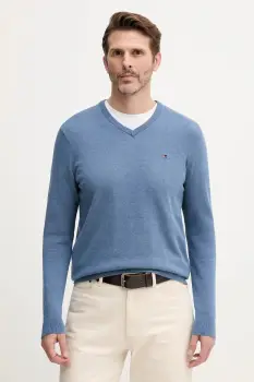 Tommy Hilfiger pulover barbatesc din bumbac imagine