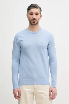 Tommy Hilfiger pulover barbatesc din bumbac imagine