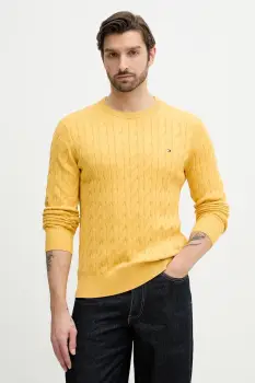 Tommy Hilfiger pulover barbatesc din bumbac imagine