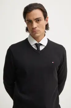 Tommy Hilfiger pulover barbatesc din bumbac imagine