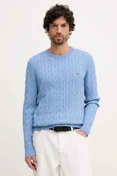 Tommy Hilfiger pulover barbati din bumbac imagine