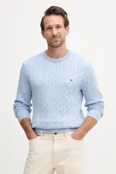 Tommy Hilfiger pulover barbati din bumbac imagine