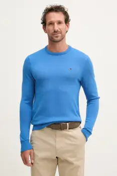 Tommy Hilfiger pulover de barbati din bumbac imagine