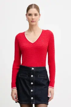 Tommy Hilfiger pulover de bumbac imagine