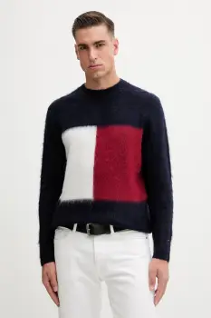 Tommy Hilfiger pulover din amestec de lana imagine