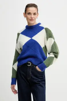 Tommy Hilfiger pulover din amestec de lana de alpaca imagine