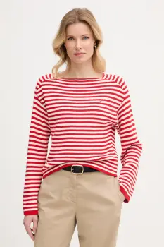 Tommy Hilfiger pulover pentru femei, din bumbac imagine