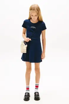 Tommy Hilfiger rochie din bumbac pentru copii imagine