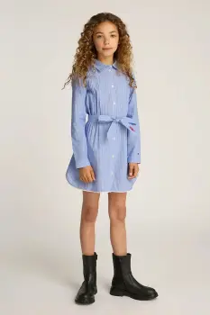 Tommy Hilfiger rochie din bumbac pentru copii imagine