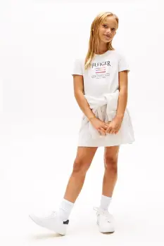 Tommy Hilfiger rochie din bumbac pentru copii imagine