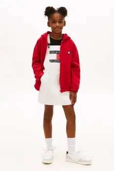 Tommy Hilfiger rochie din denim pentru copii imagine