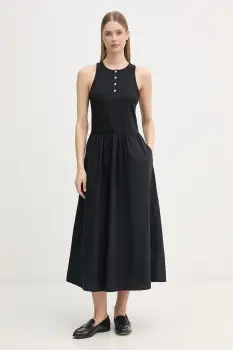 Tommy Hilfiger rochie evazata din bumbac imagine