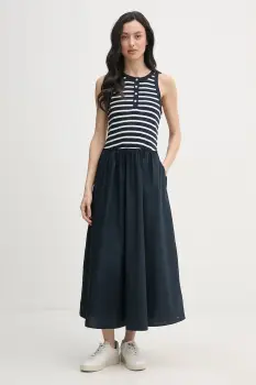 Tommy Hilfiger rochie evazata din bumbac imagine