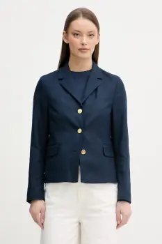 Tommy Hilfiger sacou cu un singur rand de nasturi de dama cu amestec de in imagine