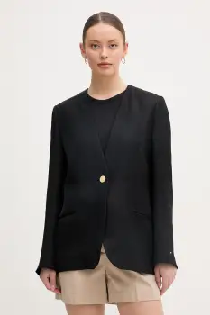 Tommy Hilfiger Sacou cu un singur rand de nasturi de dama cu vascoza imagine