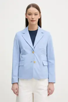 Tommy Hilfiger Sacou cu un singur rand de nasturi de femei cu bumbac imagine