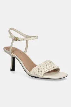 Tommy Hilfiger sandale CROCHET LTHR KITTEN SANDAL imagine