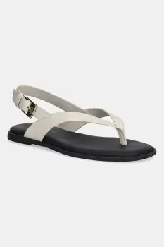 Tommy Hilfiger sandale de piele COLOR BLOCK THONG FLAT SANDAL imagine