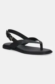 Tommy Hilfiger sandale de piele COLOR BLOCK THONG FLAT SANDAL imagine