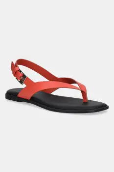 Tommy Hilfiger sandale de piele COLOR BLOCK THONG FLAT SANDAL imagine
